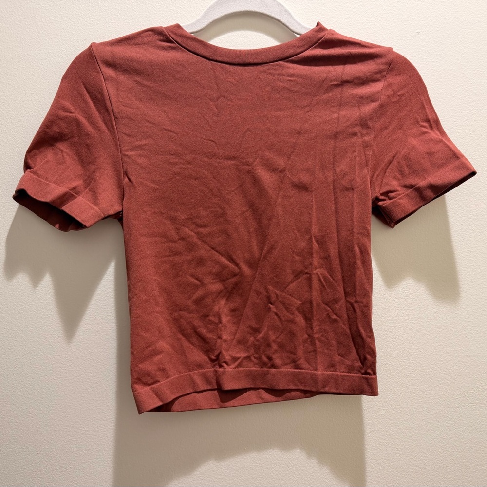 a new day Women's Short Sleeve Crop Top in Rust
